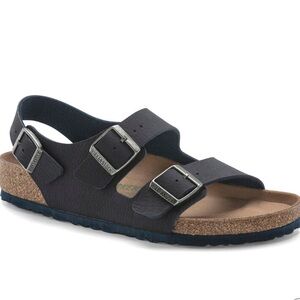 Birkenstock Milano Black Vegan US Men’s Sz 10, Brand New